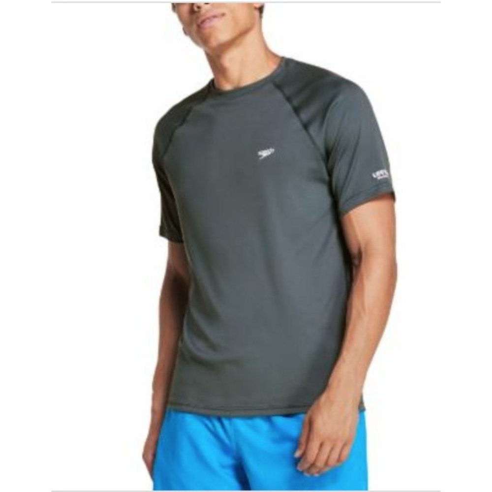 NWT Speedo Mens Extra Large Quick-Dry UPF 50 Shirt Swimwear Rashguard Top